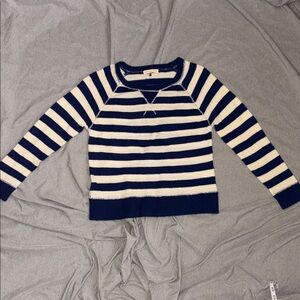 Rebecca Taylor Navy and White Striped Sweater